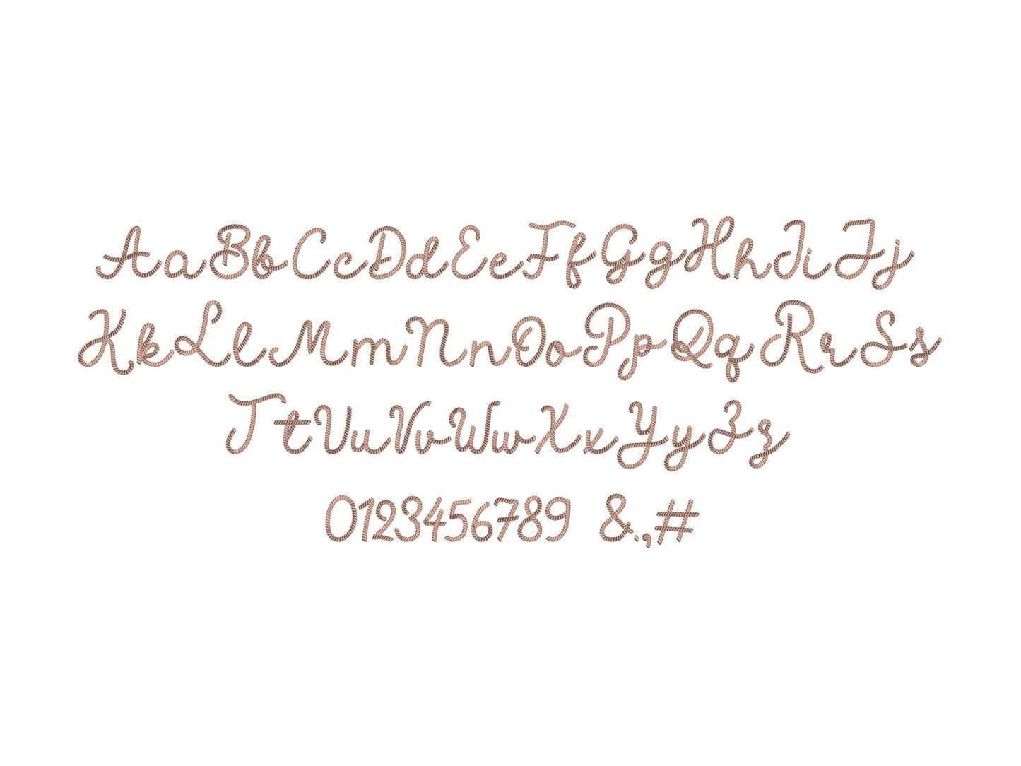 Cowboy Rope Stitch Handwritten Font