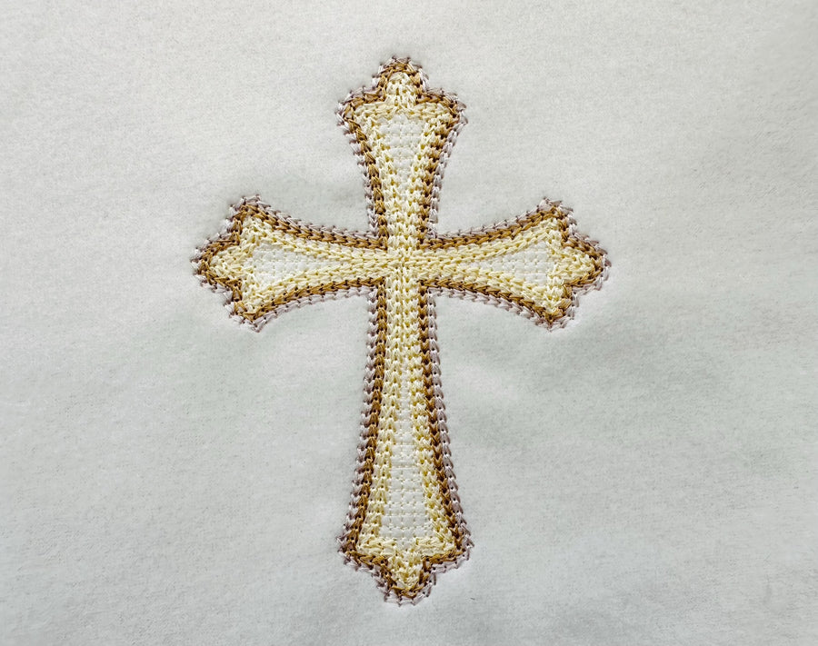 Quick Light Chain Stitch Religious Christian Cross