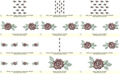 Classic Mini Rose Floral Embellishment