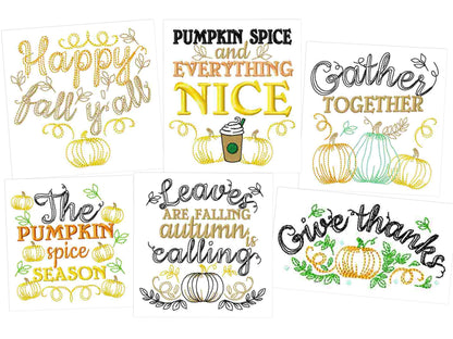 Gather Together Saying and Pumpkin