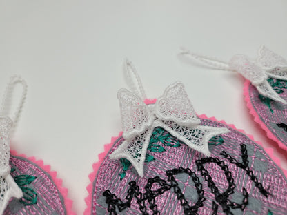 Christmas Ornament Hanger Bow FSL