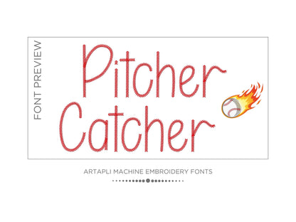 Baseball Stitch Sport Font