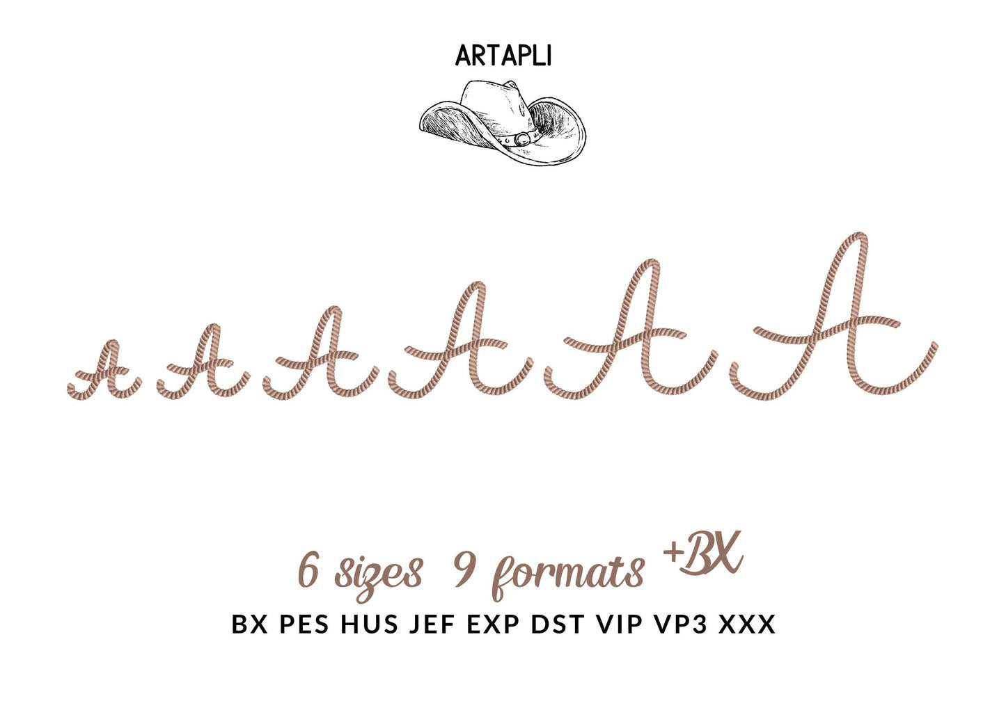 Cowboy Rope Stitch Handwritten Font
