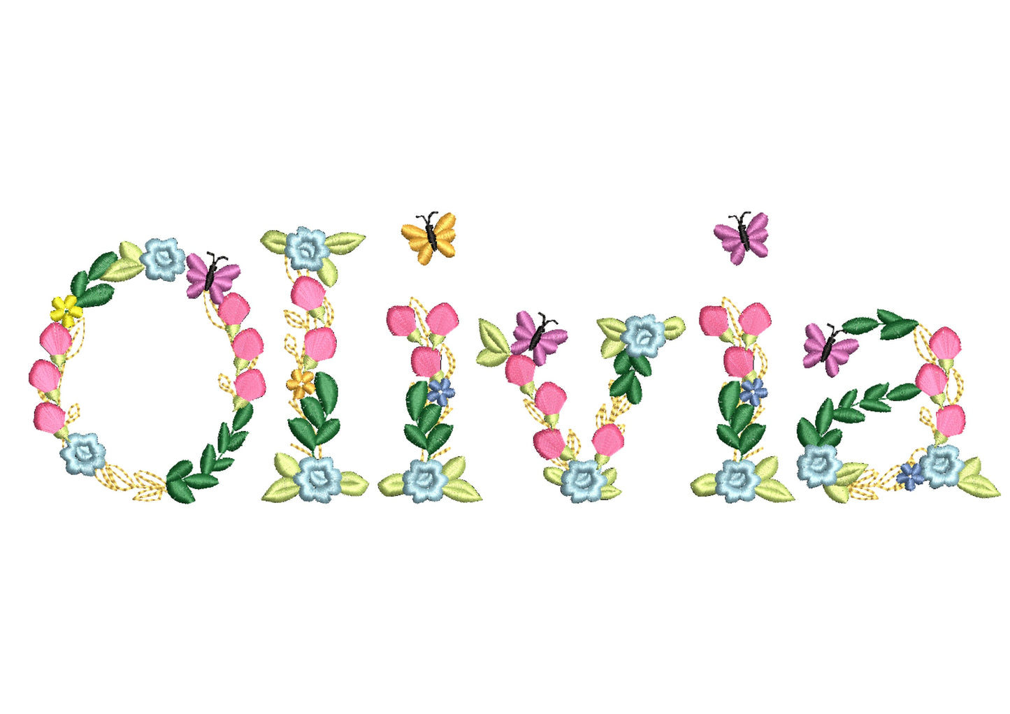 Fringed Rose Floral Font