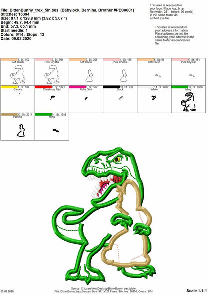 Easter Bunny Chocolate and T-Rex