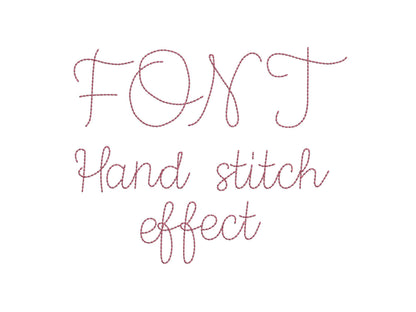 Hand Stitch Effect Handwritten Font Cookie