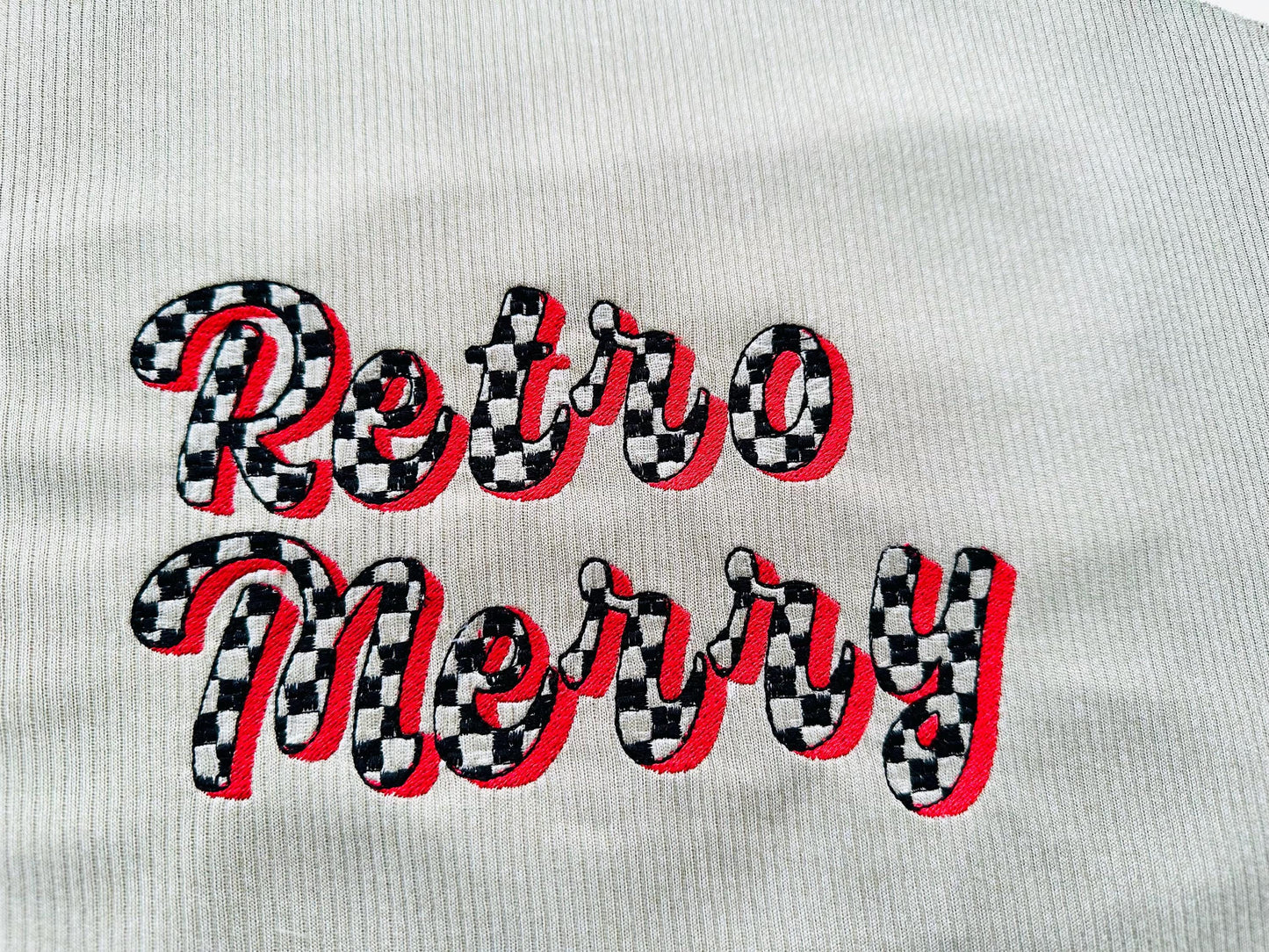 Checkered Patterned Shadow Script Font