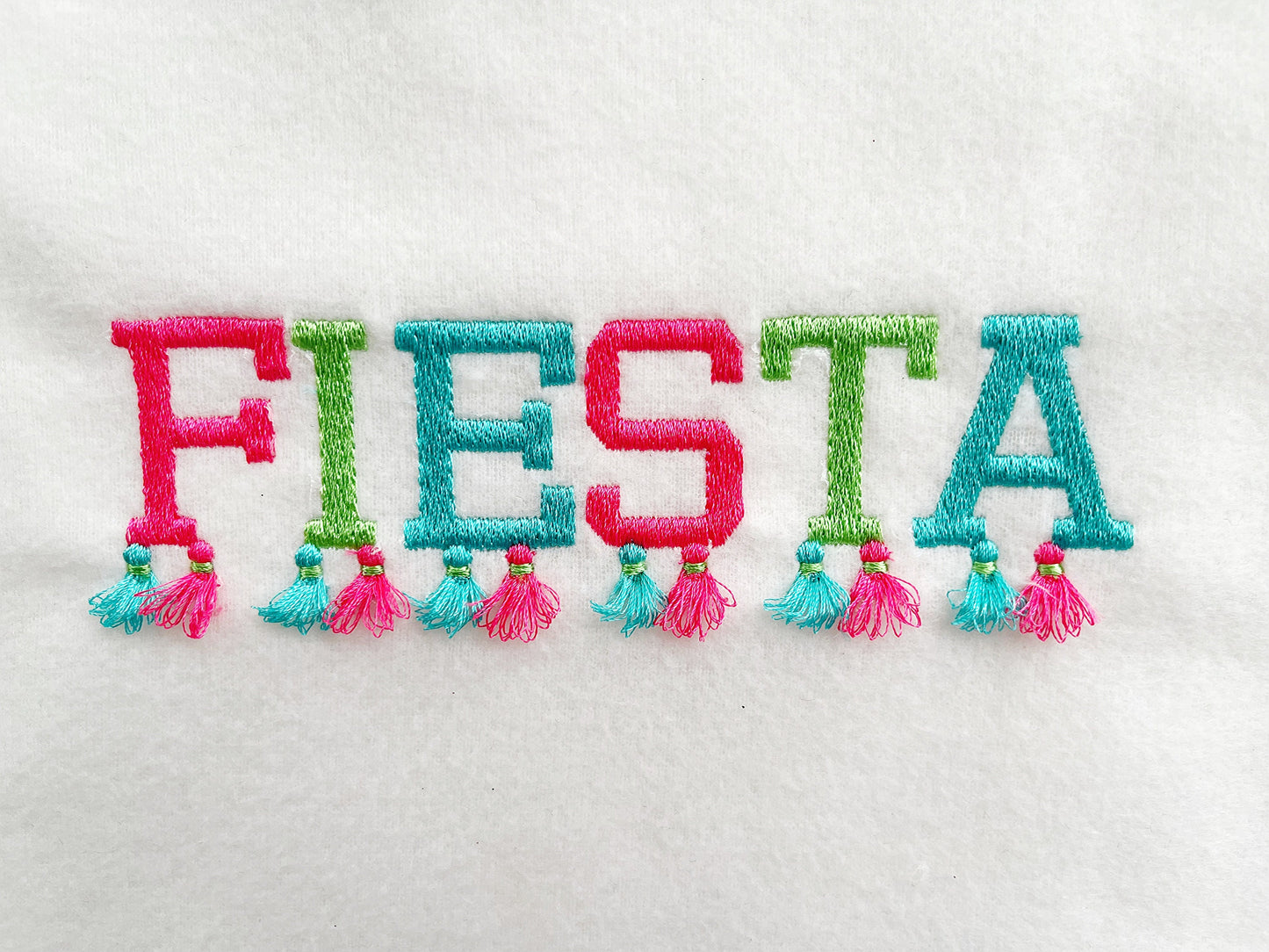 Fringed Summer Font With Tassels