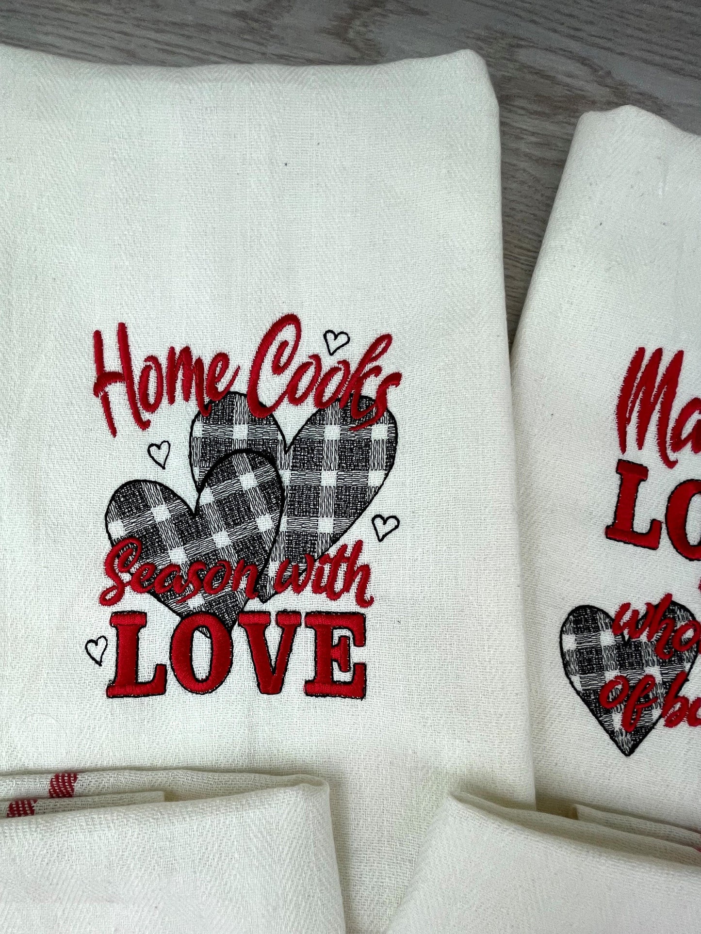 Home Cooks Season with Love Saying