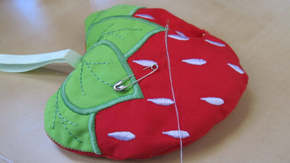 Strawberry in the hoop and Applique machine embroidery design multiple