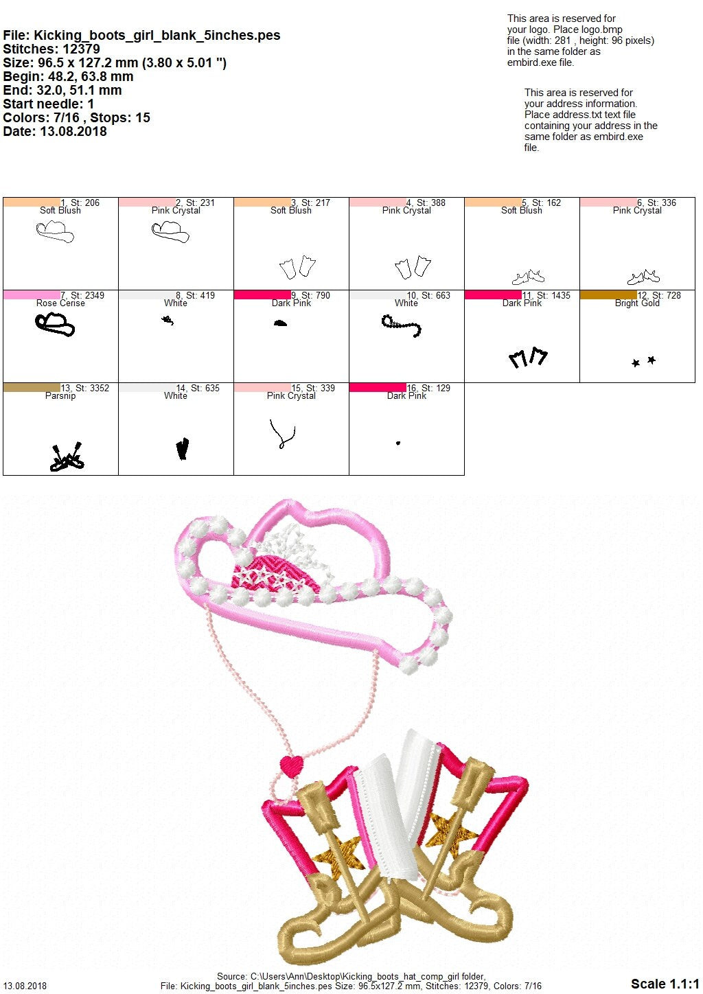 Cowgirl Boots and Hat Applique and Mini Font