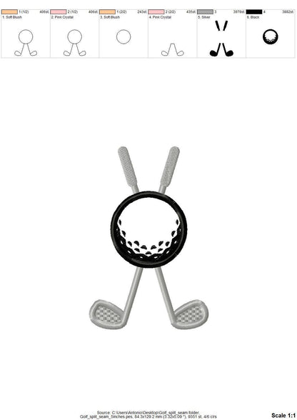 Sports Golf Clubs And Ball