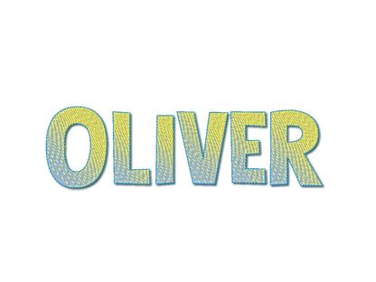 Iridescent Ombre Font Oliver