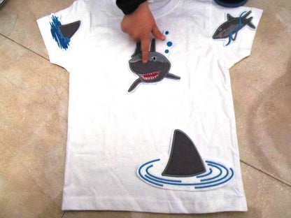 Spooky Shark Applique Set