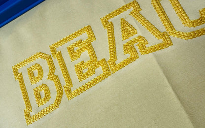 Wide Chain Stitch Outline Varsity Font