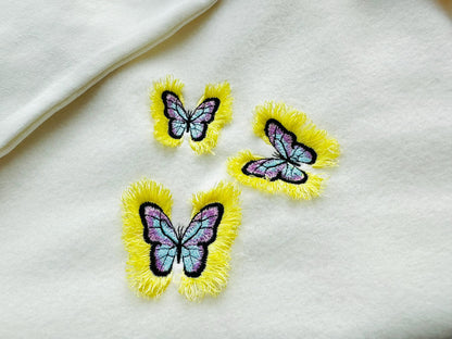 Mini Butterfly Fringed Fluffy Wings