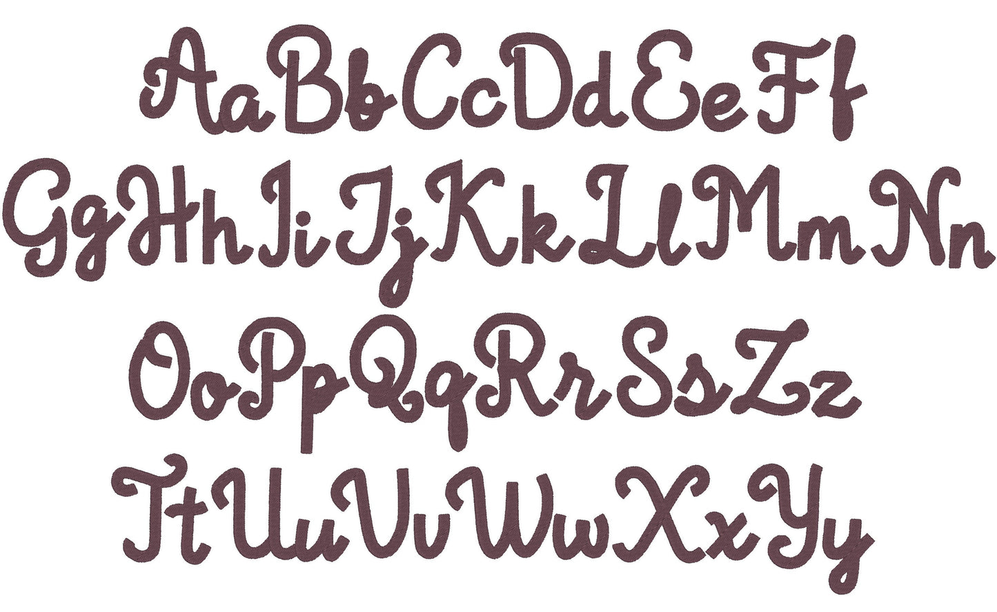 Fill Stitch Handwritten Beauty Font Haley