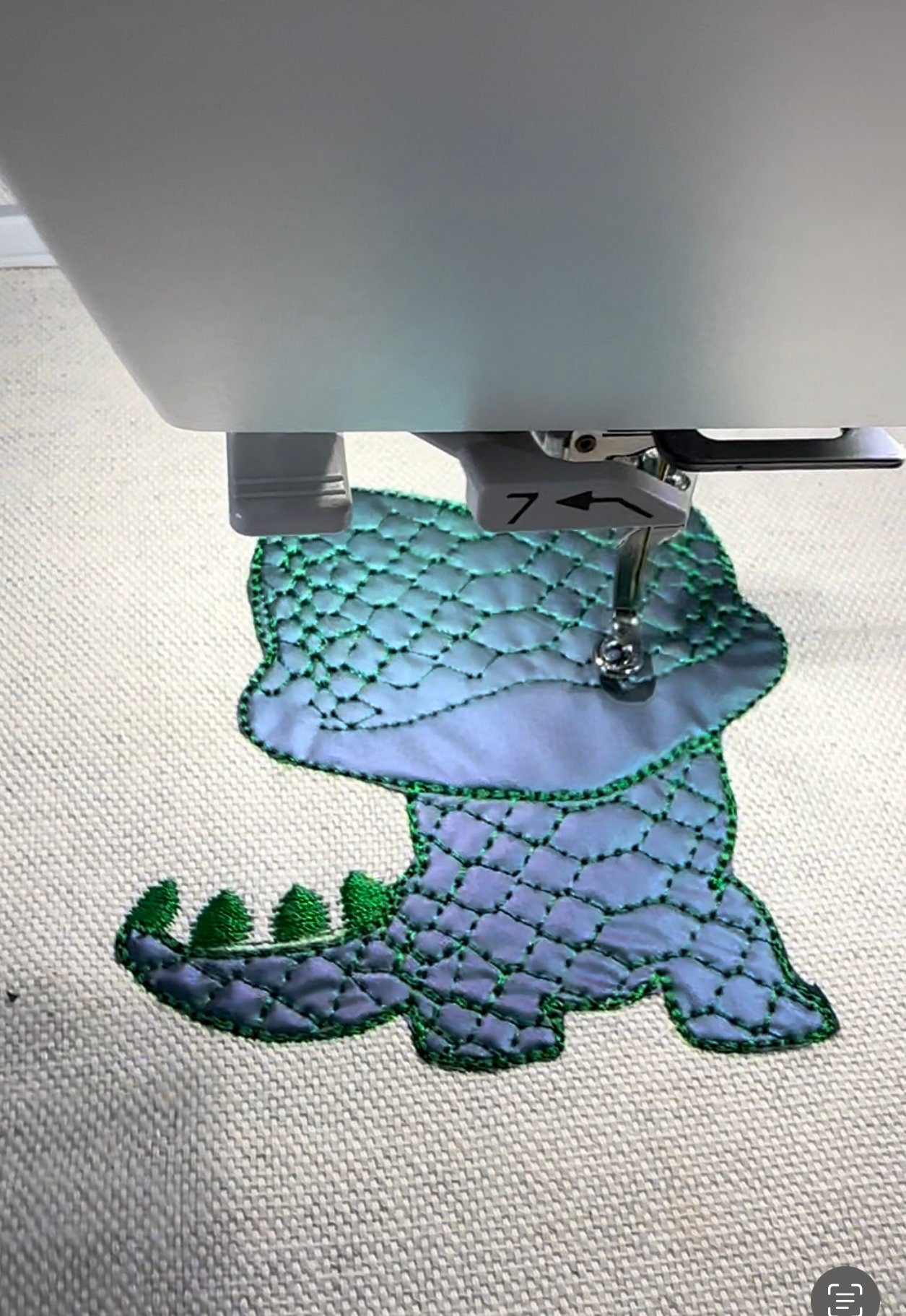 Crocodile Gator Fringed Santa Hat Applique