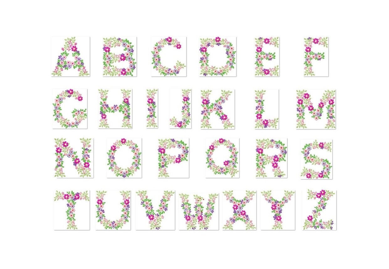 Country Floral Font