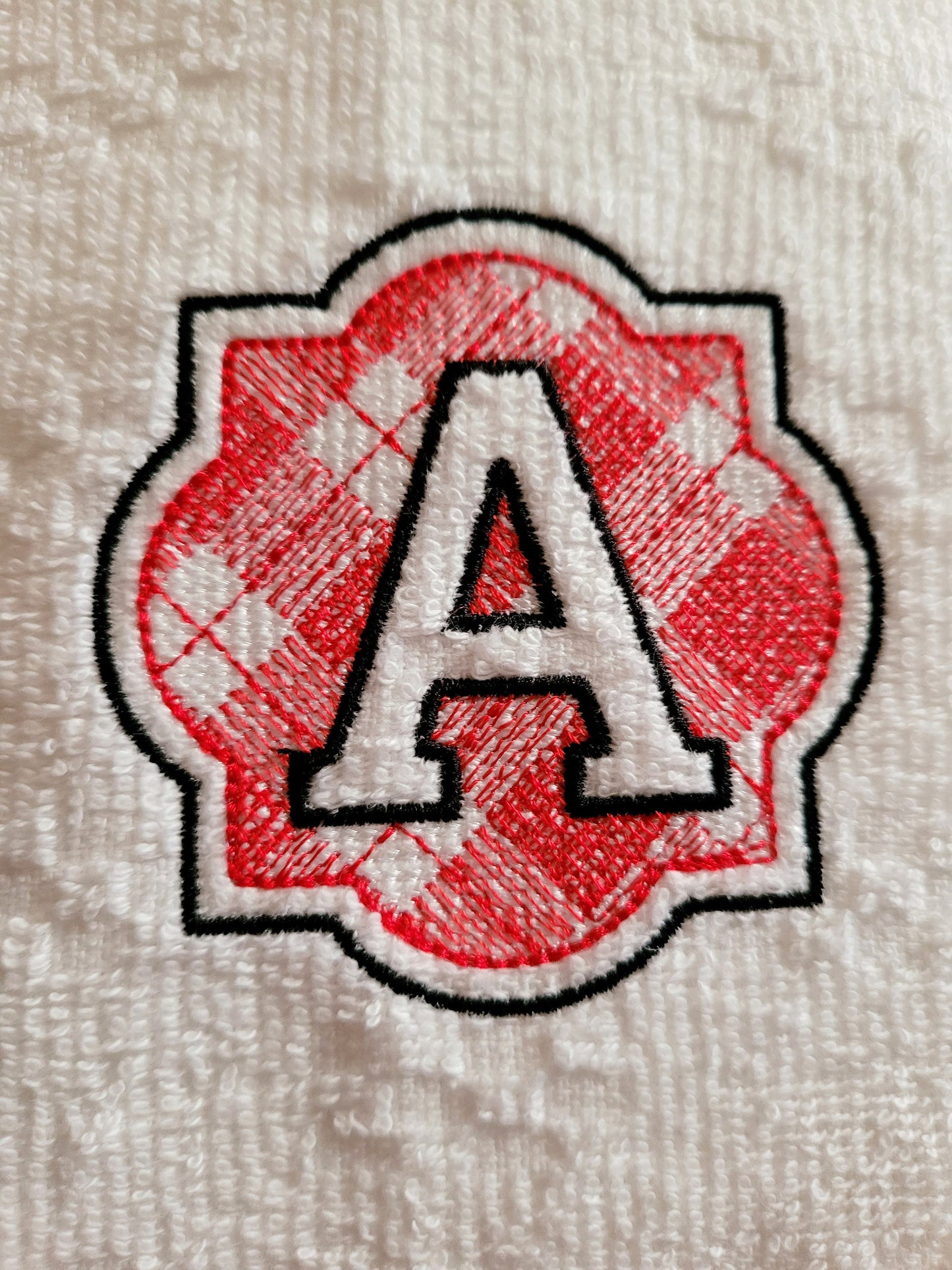 Plaid Classic Embossed Towel Monogram