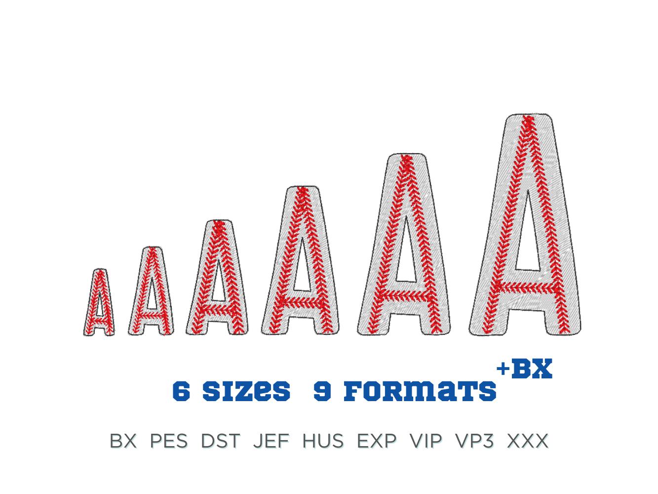 Baseball Fill Stitch Sports Font