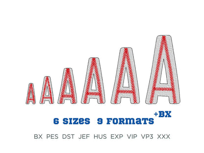 Baseball Fill Stitch Sports Font