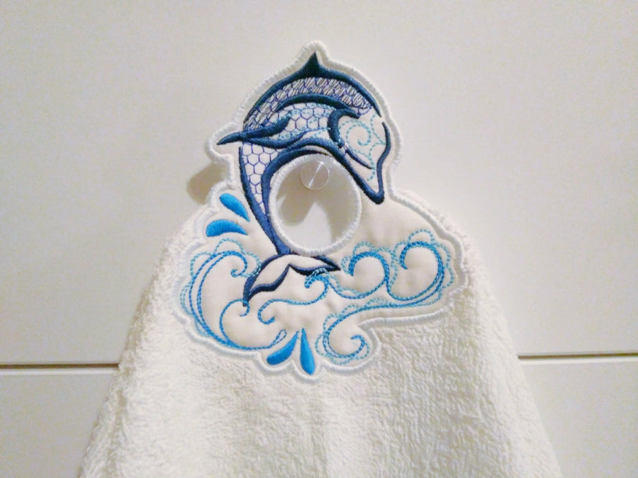 Dolphin Towel Hanging Hole Topper