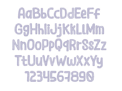 Dots Checks Waves Cube Font Set