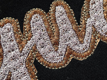 Desigual Faux Chenille Glitter HTV Vinyl Font