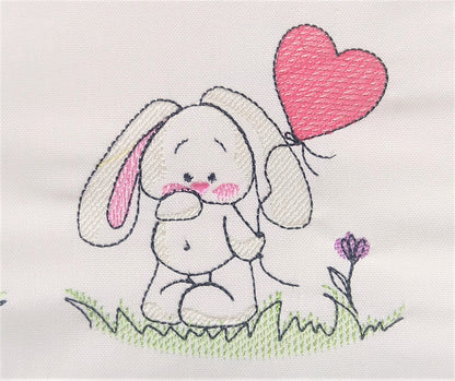 Light Sketch Stitch Baby Nursery Set