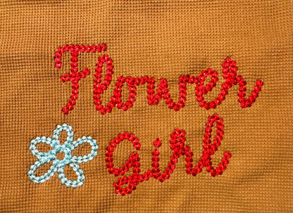 Extra Bold Chain stitch handwritten FONT dense chain machine embroidery