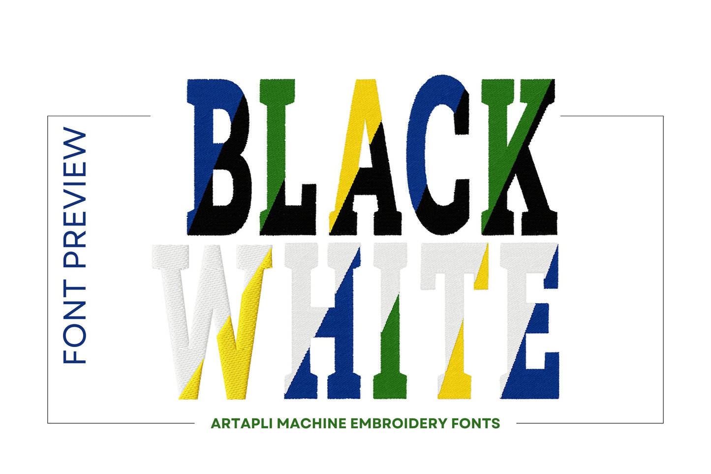 Diagonal Split Varsity Collegiate Font