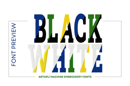 Diagonal Split Varsity Collegiate Font