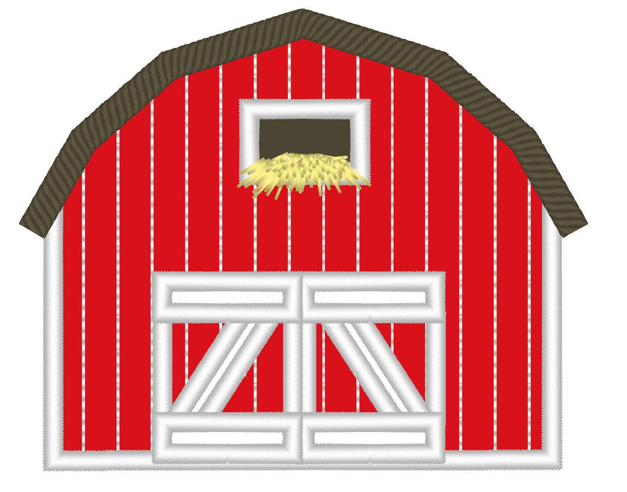 Farm Barn House Applique