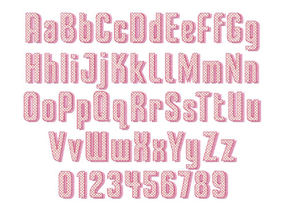 Glitter Shadow HTV vinyl Font