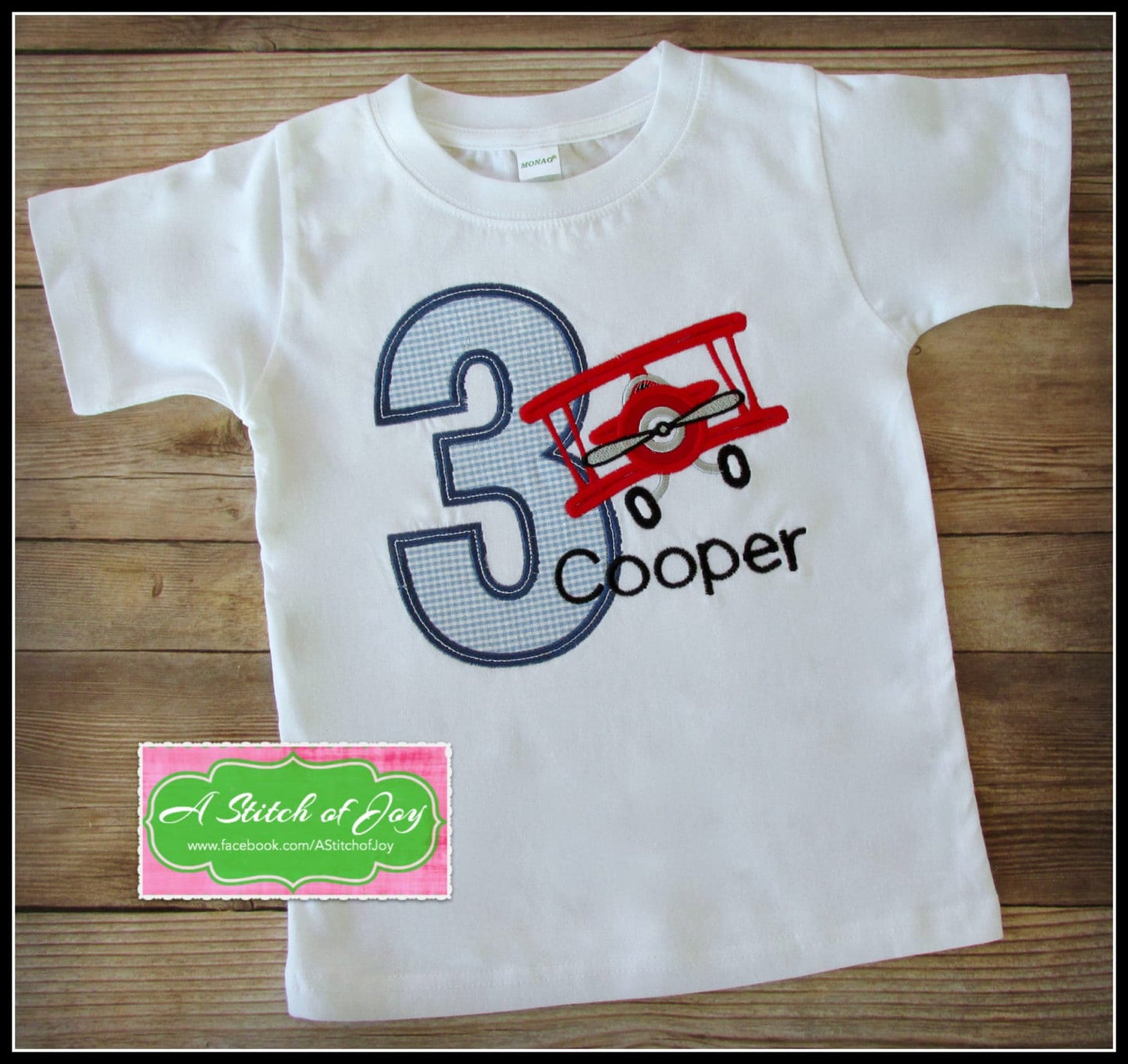 Airplane Applique Set of 4