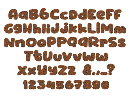 Chocolate Cookie Font Feltie ITH