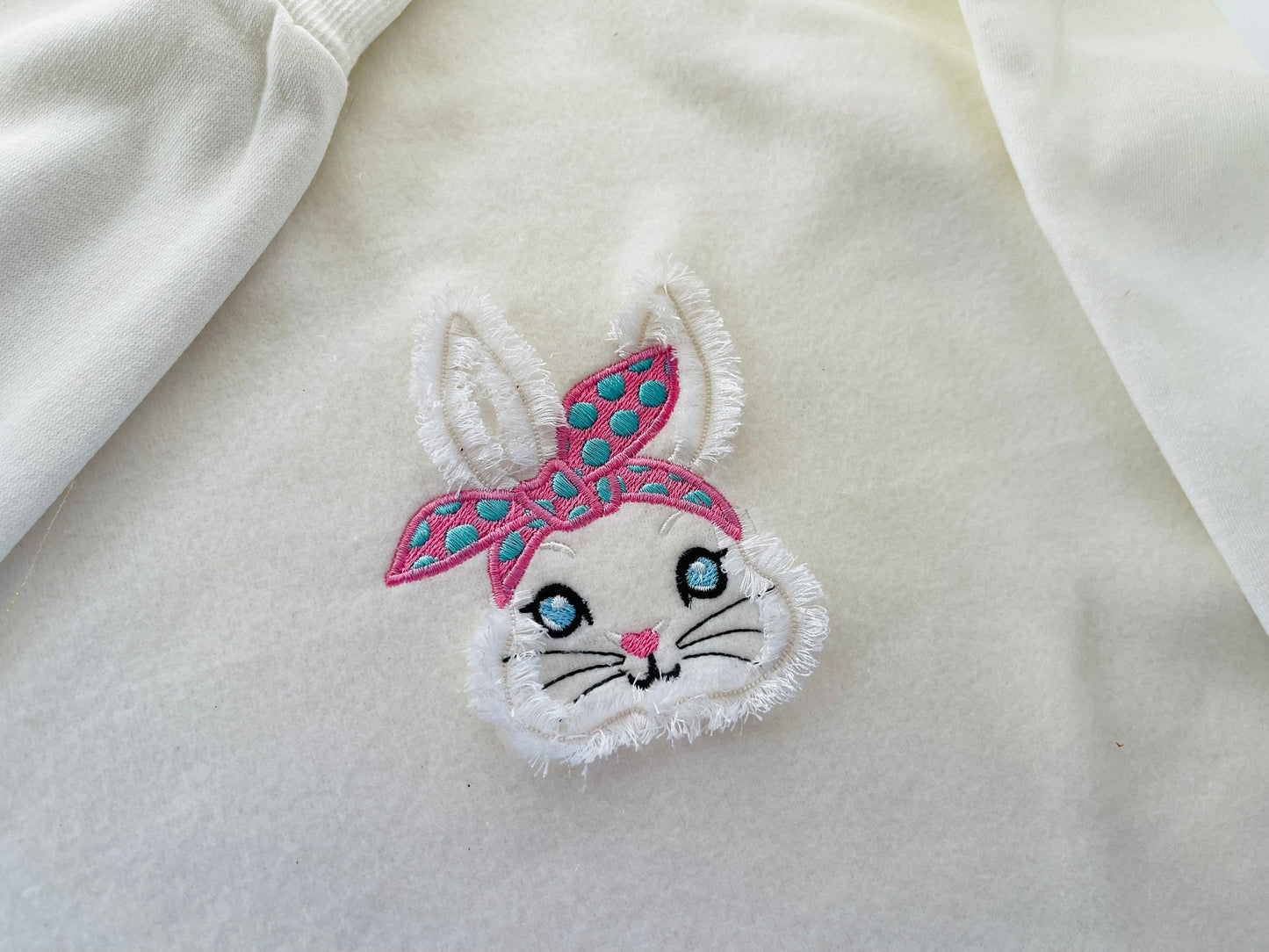 Mini Fringed Bunny Face with Bandanna