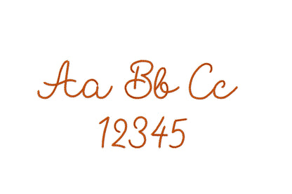 Tiny Chain FONT machine embroidery designs in mini sizes 0.6 up to 2