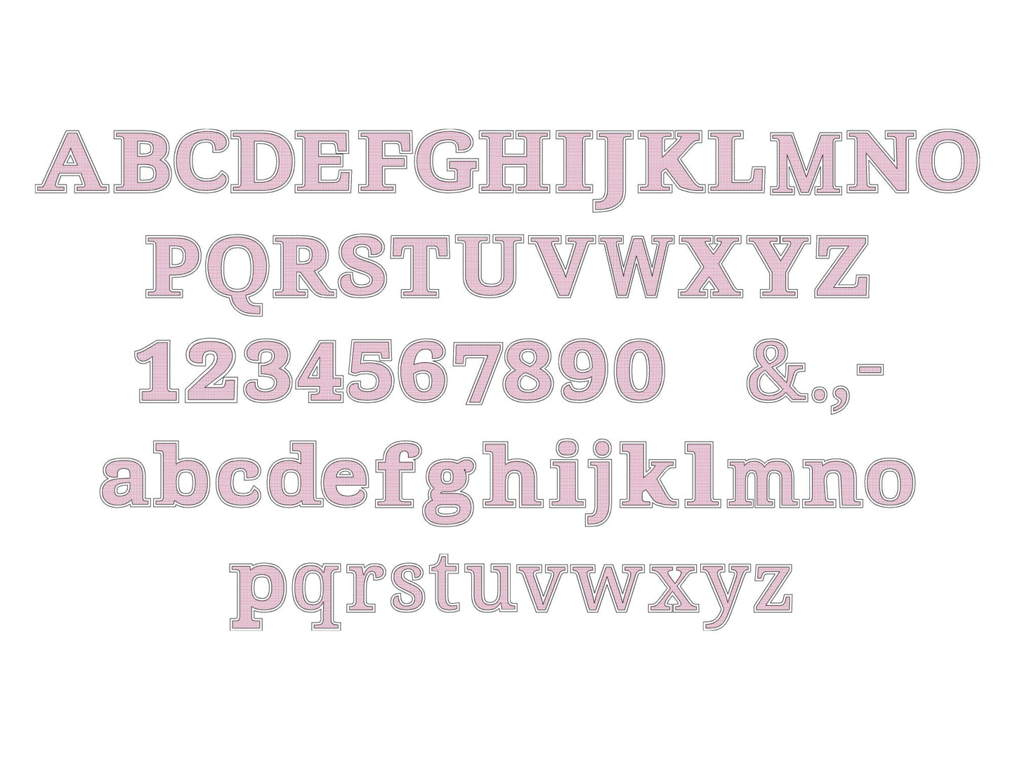 Golden Light Stitch Block Sheriff Font