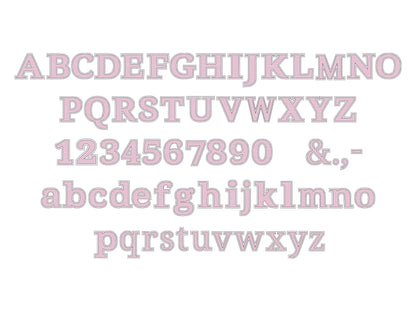 Golden Light Stitch Block Sheriff Font