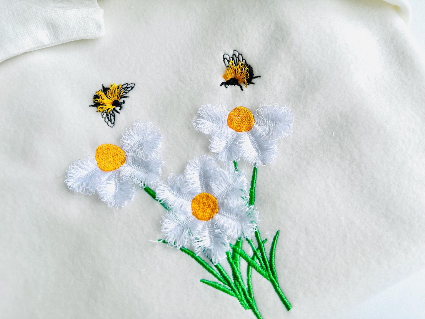 Fringed Flowers and Bee Honeybee