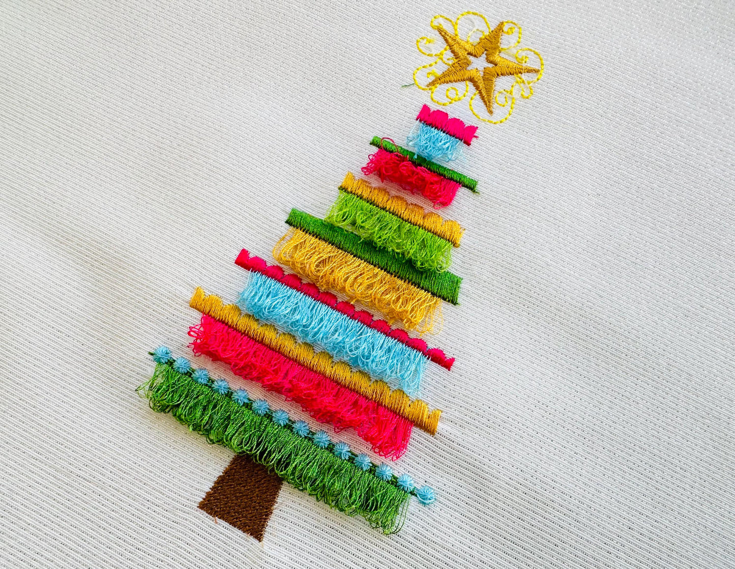 Shabby Chic Fringed Christmas Tree