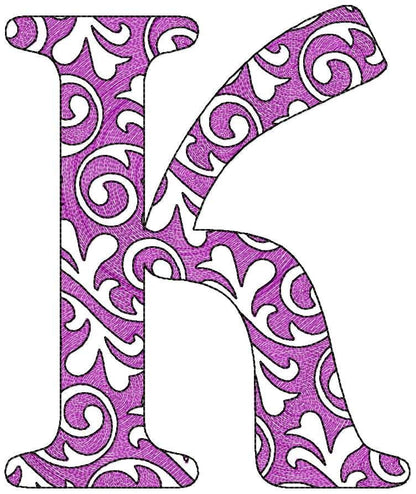 Swirl Garden Flag Block Font