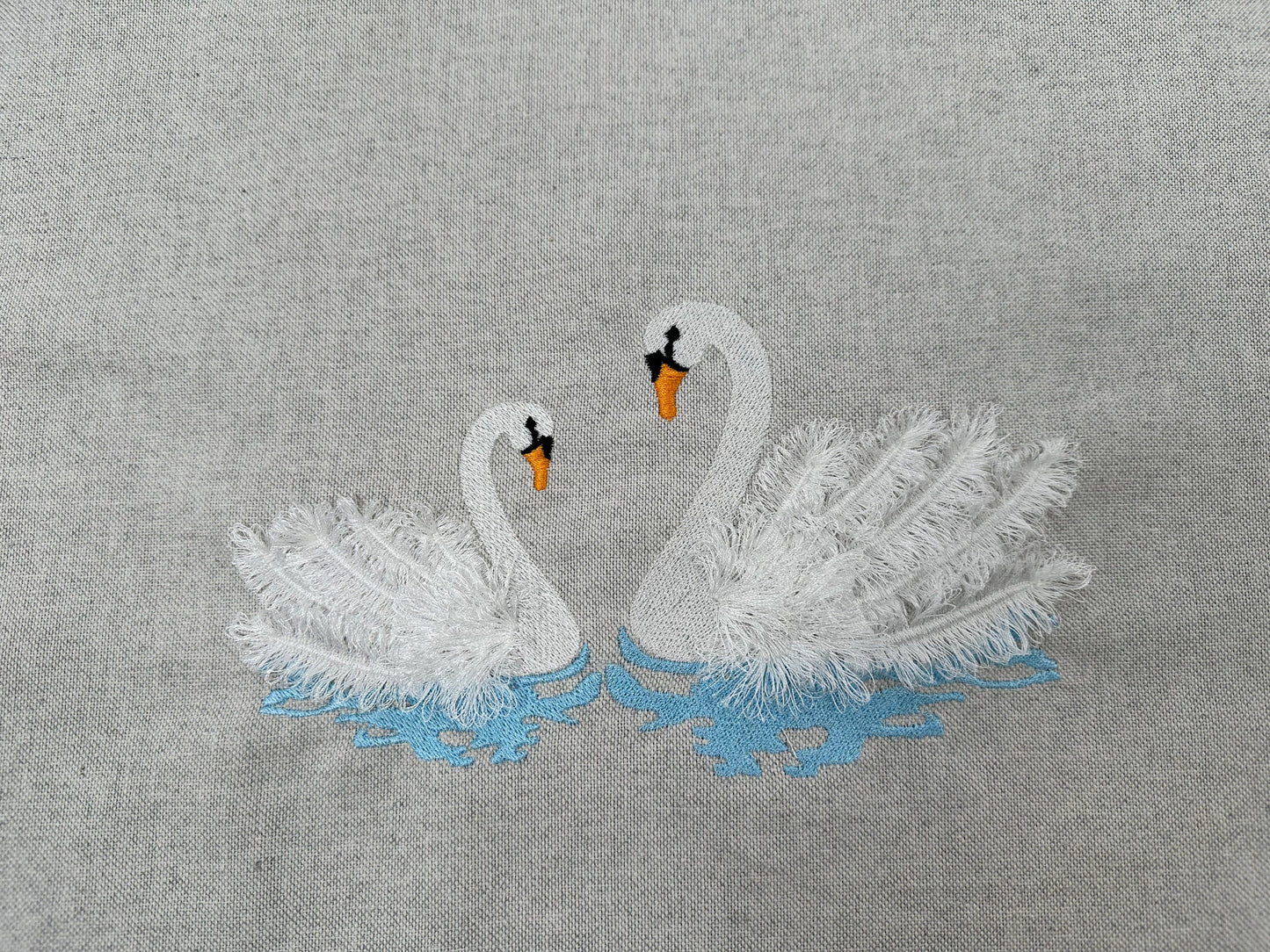 Fringed Swimming Swan