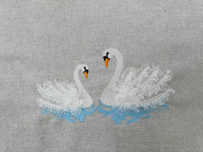 Fringed Swimming Swan