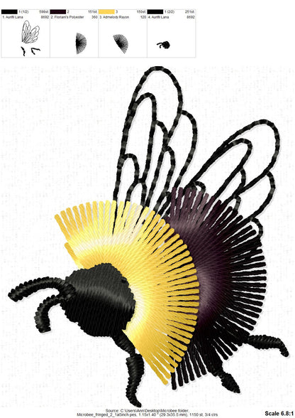 Micro Mini Fringed Bee Honeybee