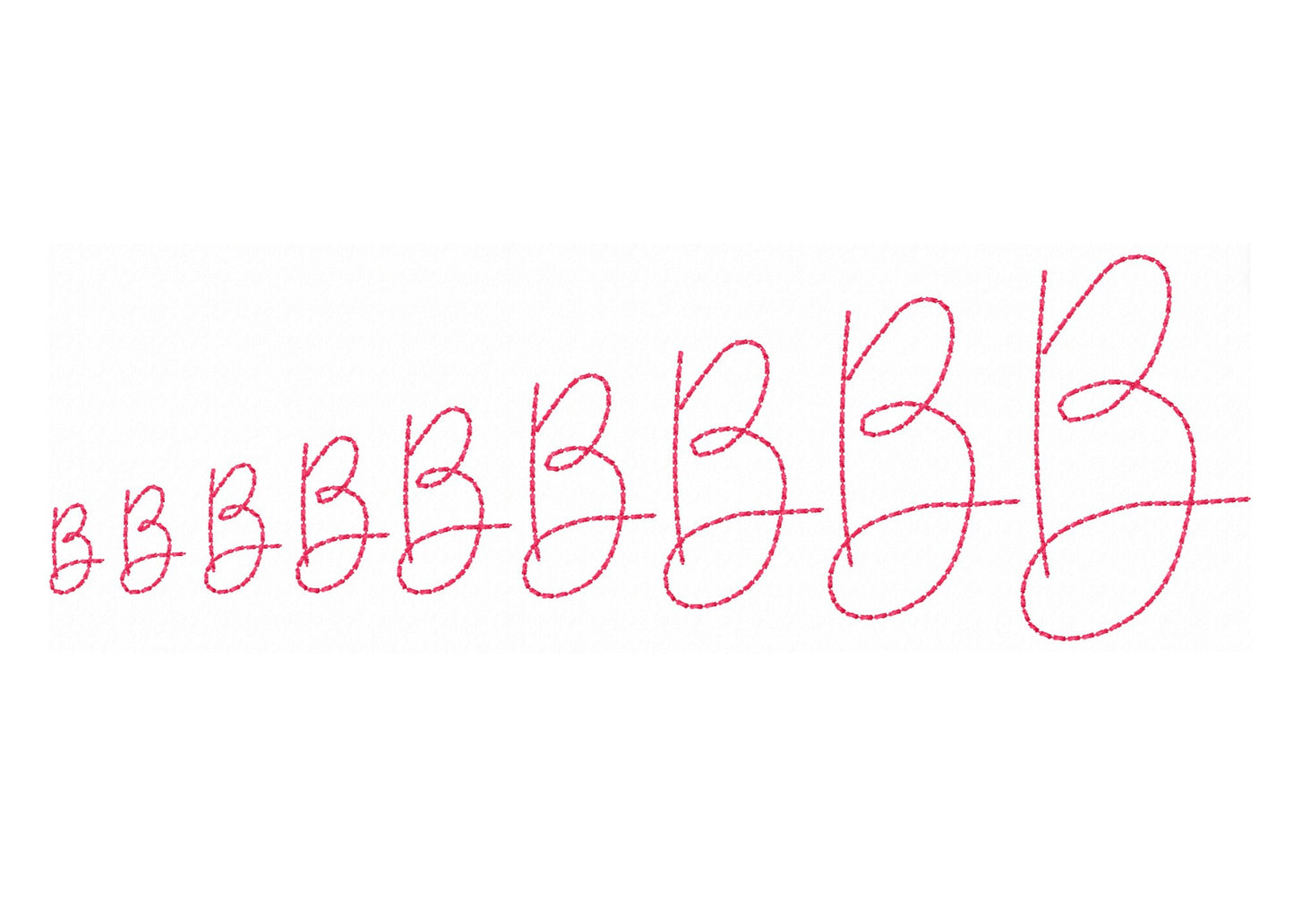 New Hand Stitch Effect Font