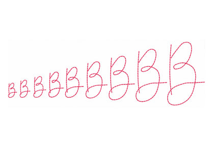 New Hand Stitch Effect Font