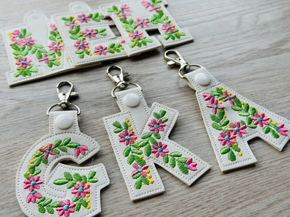 Floral Mini Flower Keychain